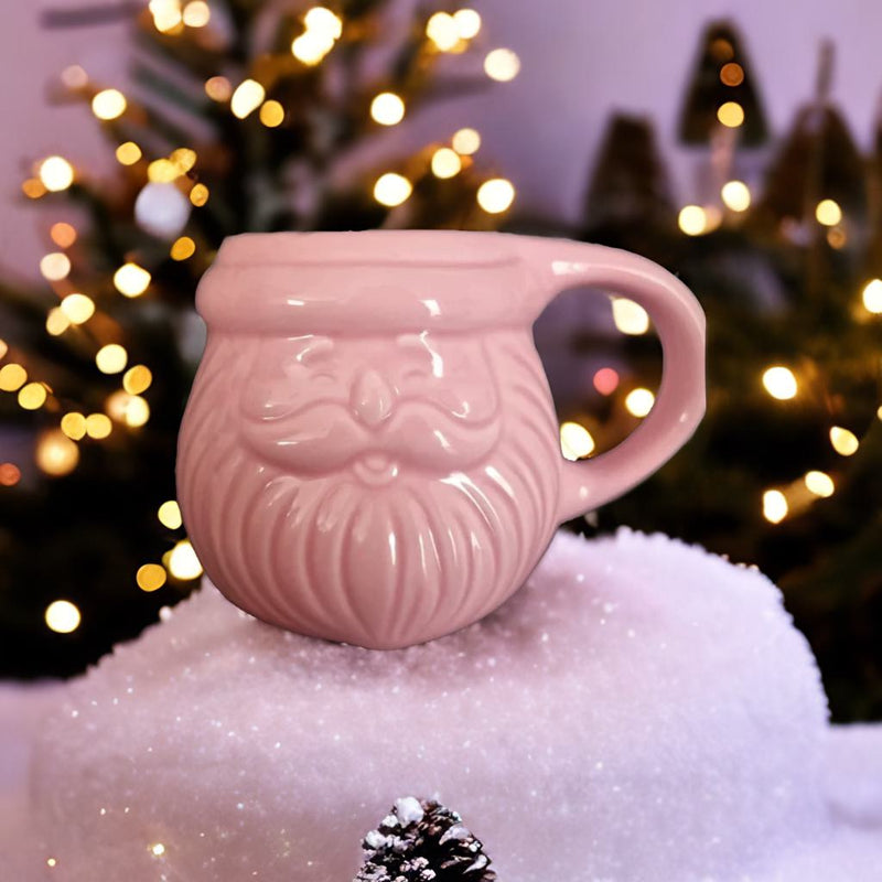 Caneca MerrySip - Papai noel Rosa