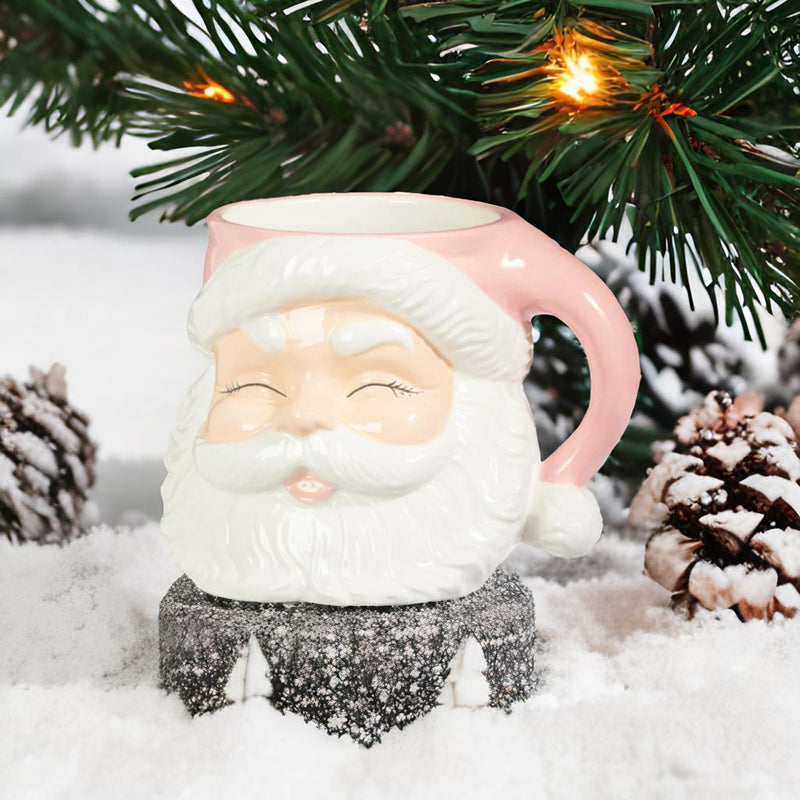 Caneca MerrySip - Papai noel Rosa