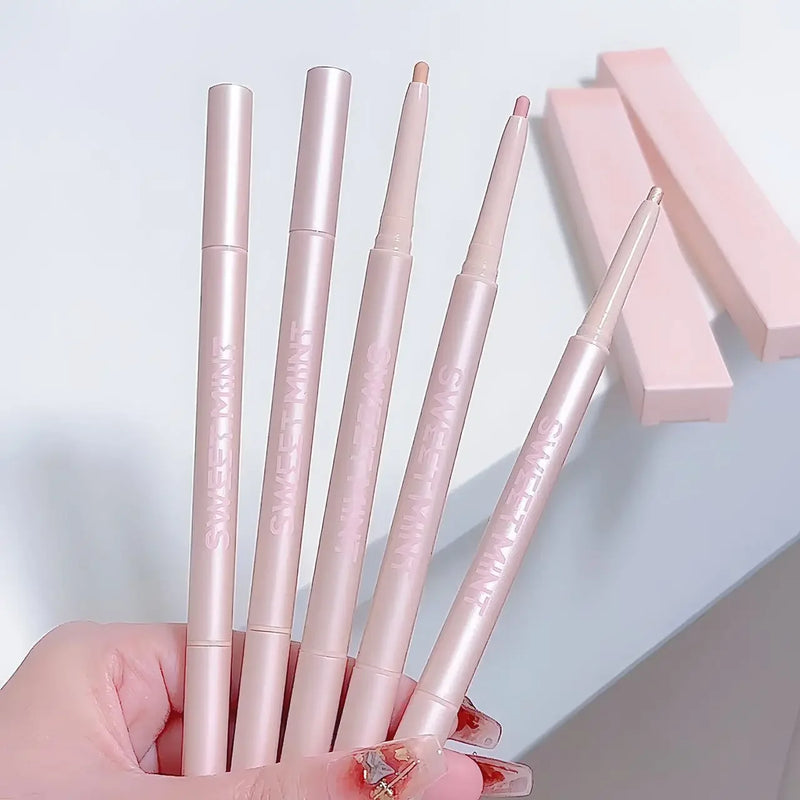 Mulitfuntional Double Ended Lying Silkworm Pencil Highlighter Makeup Pen Nude Liquid Contour Liner Eye Brightener Make Up Stick